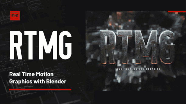 Real Time Motion Graphics (RTMG) with Blender