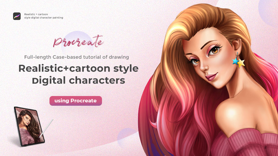 Cartoon Characters Drawing in Procreate for Beginners