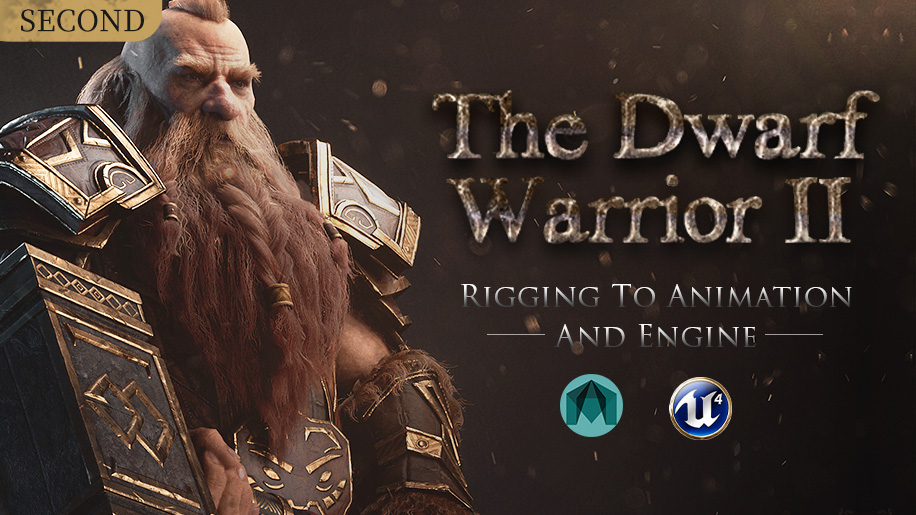 The Dwarf Warrior II: from rigging to animation and engine