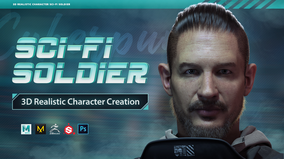 3D Realistic Character Sci-Fi Soldier Creation Course