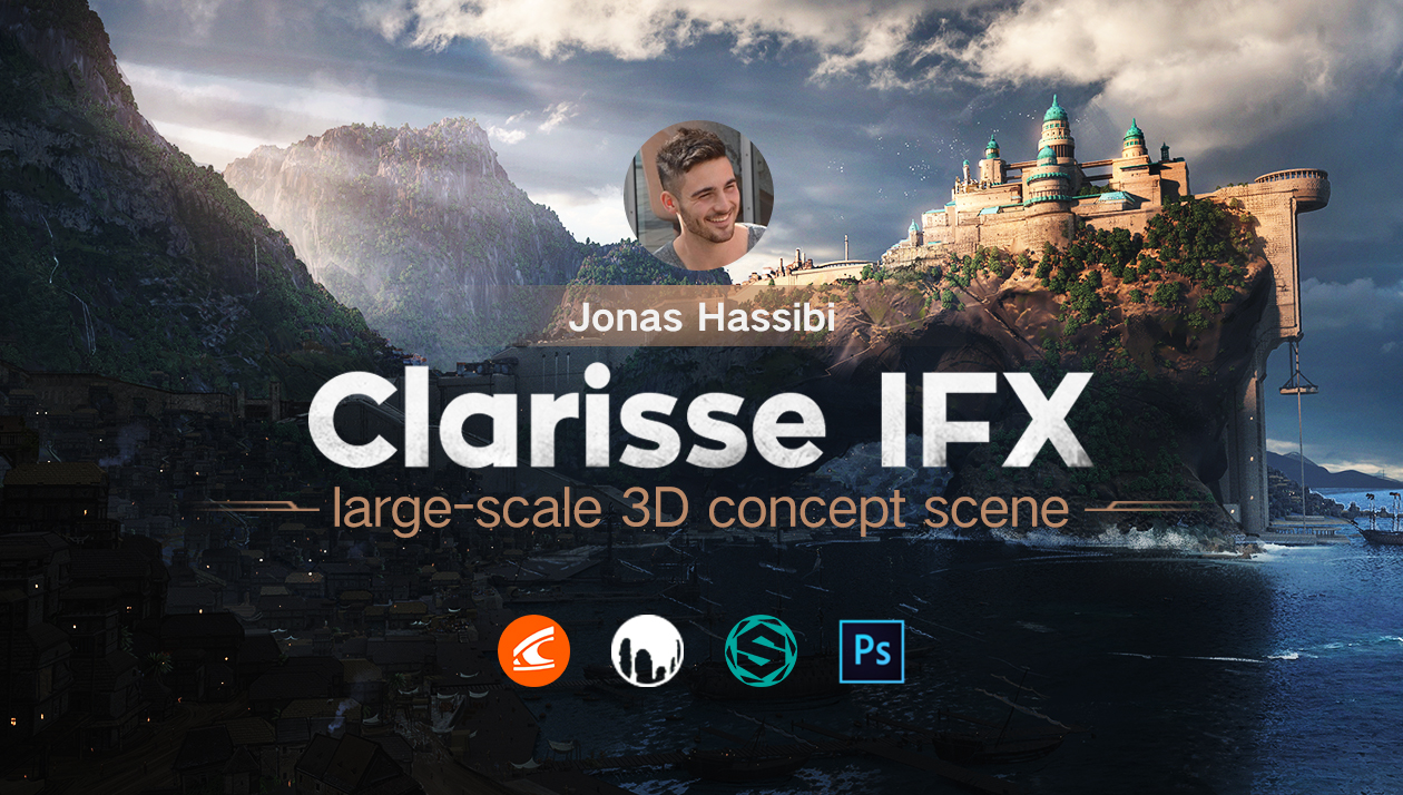 Clarisse IFX 3D Large Scale Concept Art creation