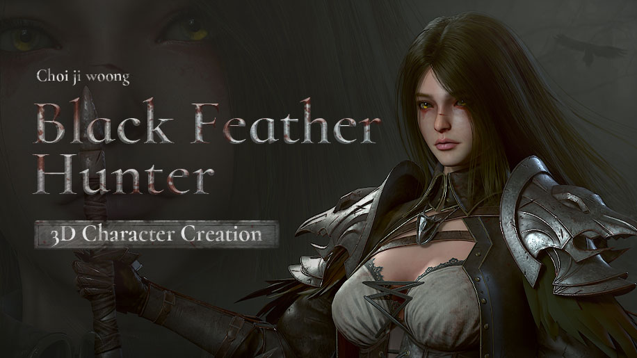 3D Character Creation: Black Feather Hunter
