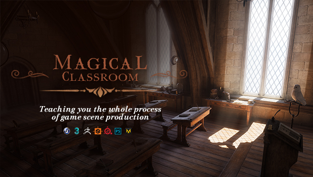 Magical Classroom Scene Creating for Games