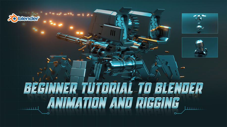 Beginner Tutorial to Blender Animation and Rigging