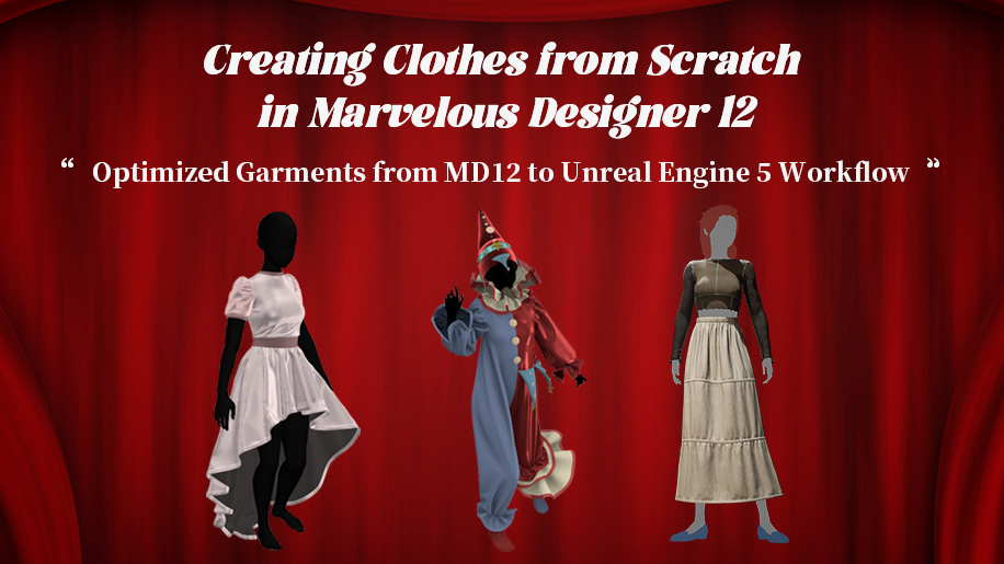 【AI Caption】Creating Clothes from Scratch in MD 12 & Optimized Garments from MD12 to UE5
