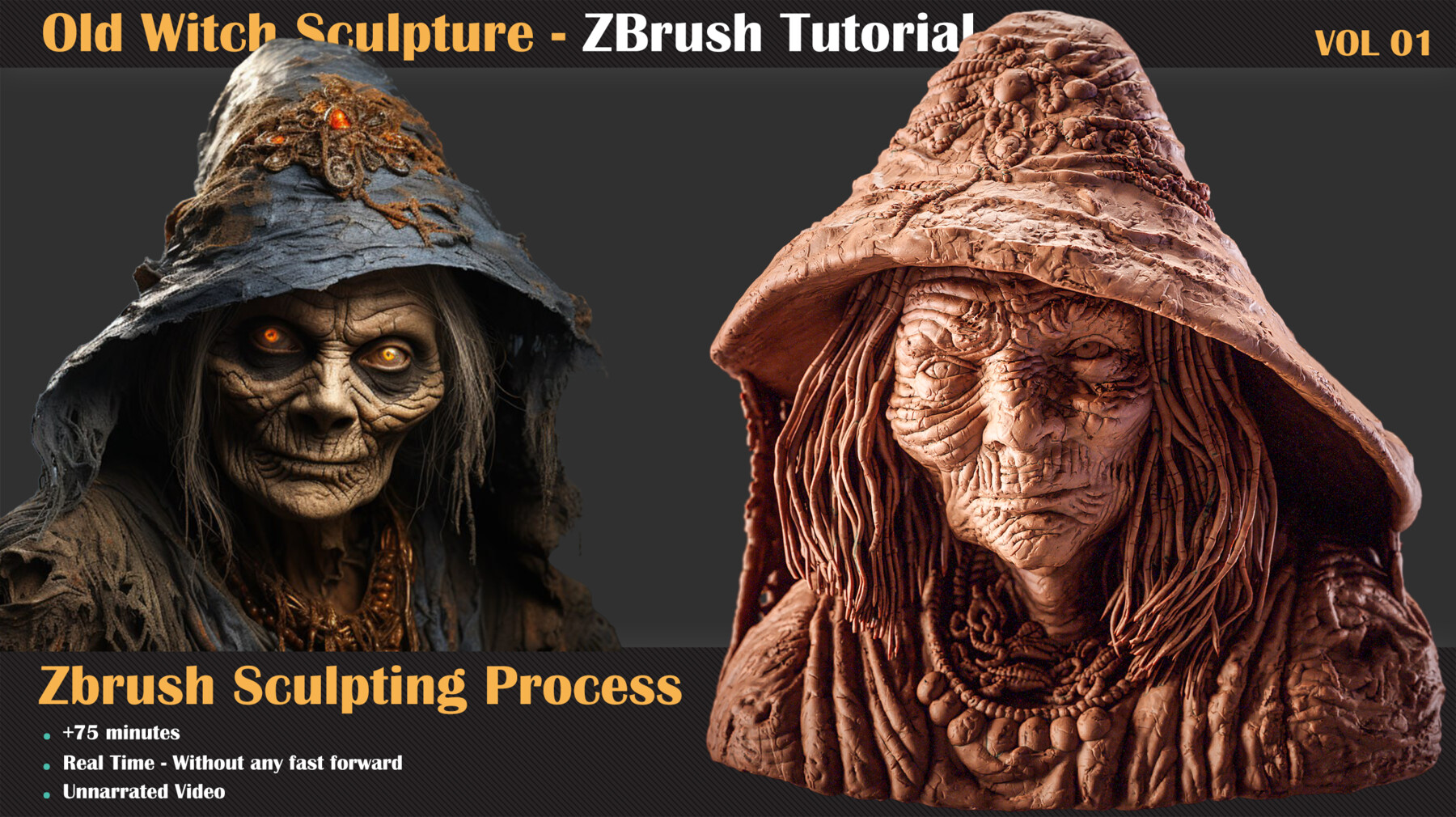 Old Witch - ZBrush Sculpture Series Vol1