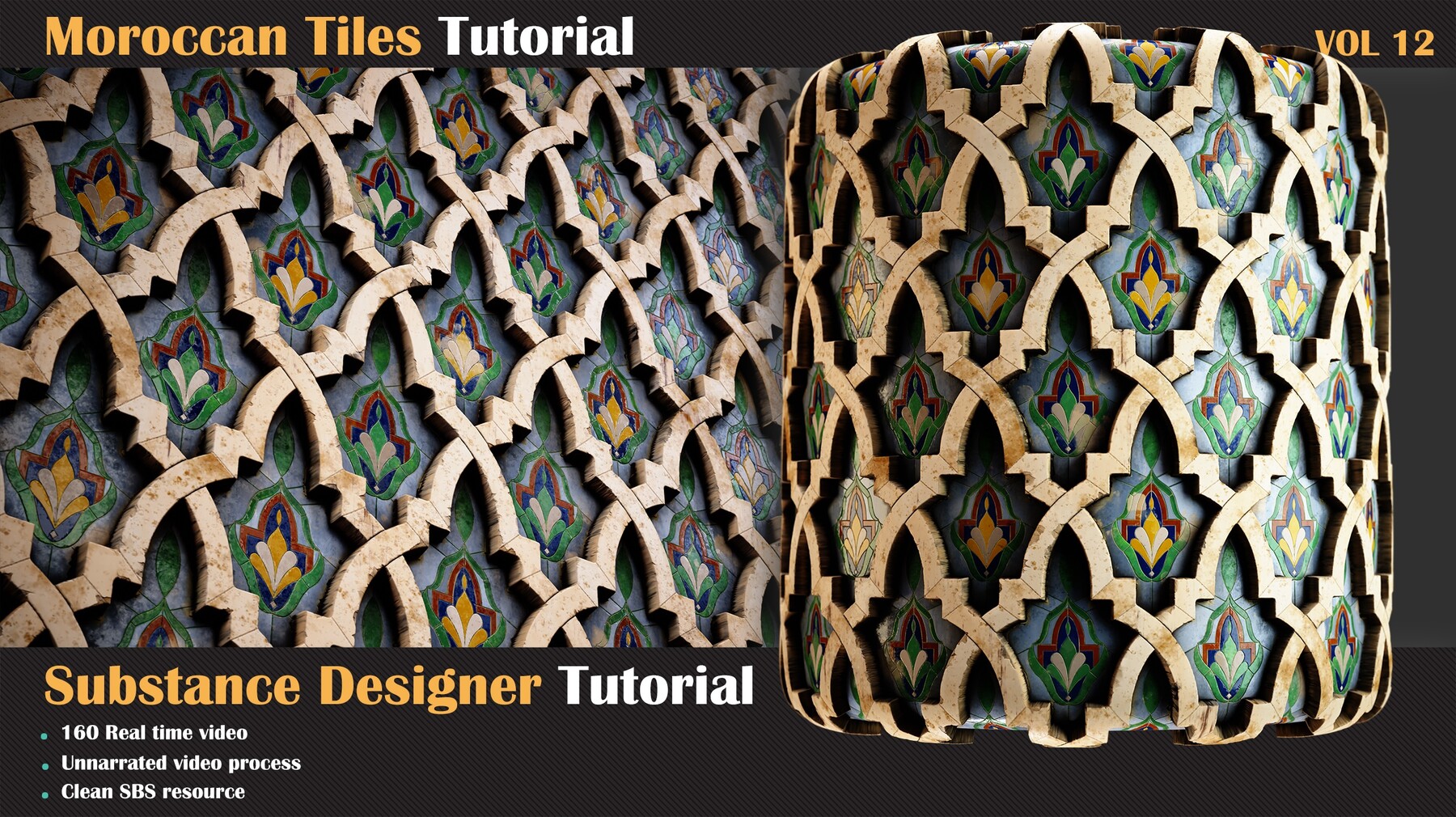 Moroccan Tiles Tutorial - VOL 12