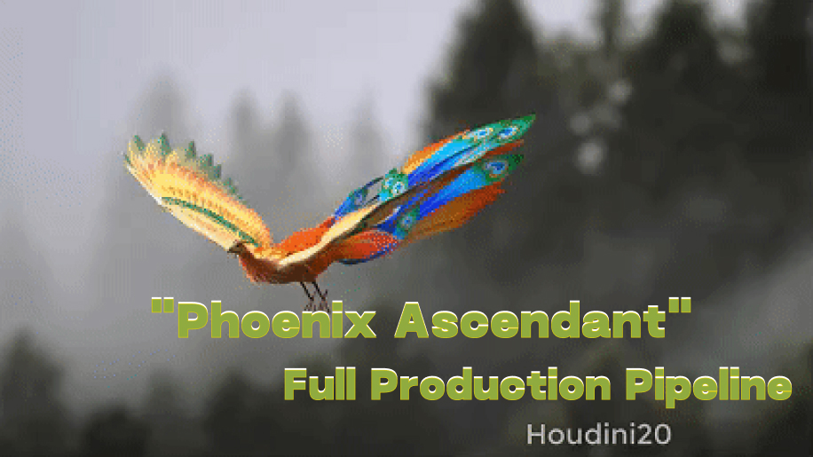 Houdini 20 Feather FX: "Phoenix Ascendant" Full Production Pipeline