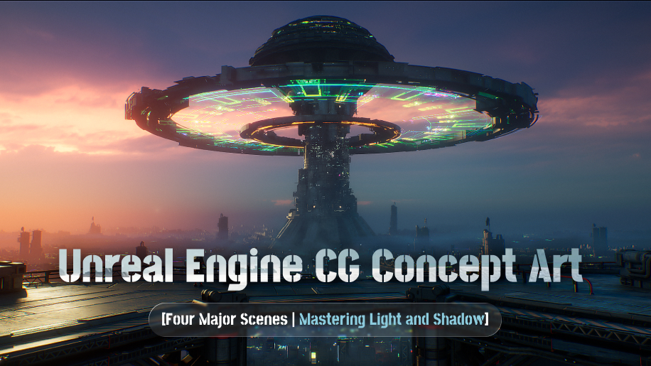 Unreal Engine CG Concept Art: [Four Major Scenes | Mastering Light and Shadow]
