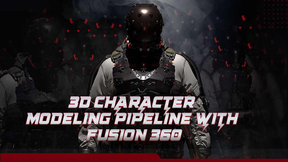 3D Character Modeling Pipeline with Fusion 360