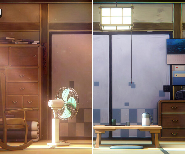 Anime Environment Masterclass - Blender & Substance Painter