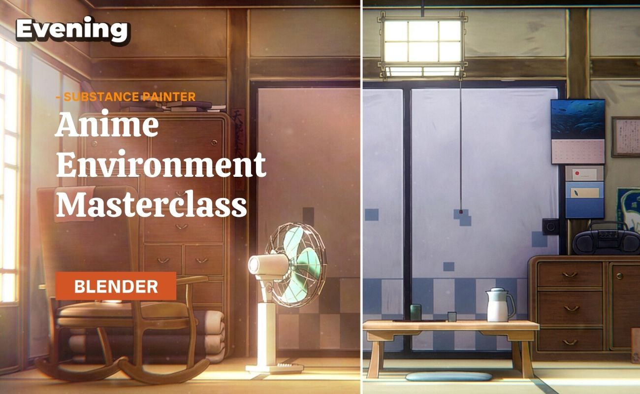 Anime Environment Masterclass - Blender & Substance Painter