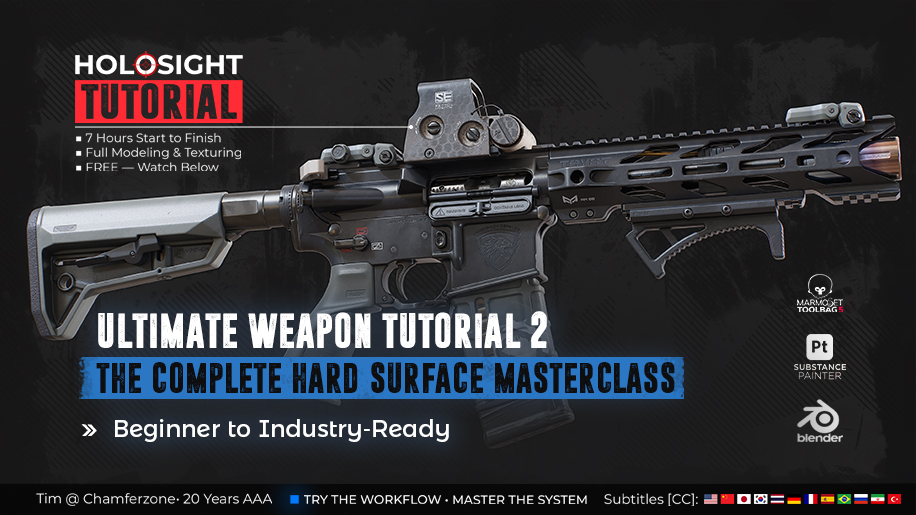 Ultimate Weapon Tutorial 2 – The Complete Hard-Surface Masterclass
