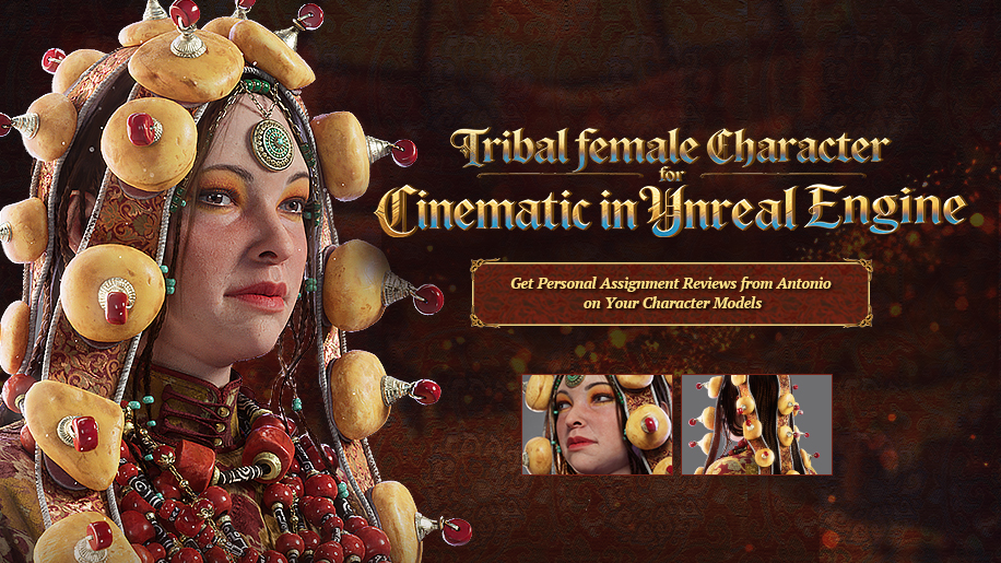 Tribal Female Character for Cinematic 【UE5 + Personal Instructor Reviews】
